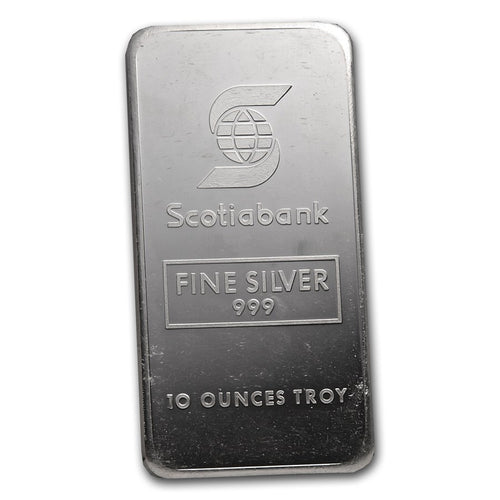10 oz Silver Bar – Johnson Matthey (Made for Scotiabank)