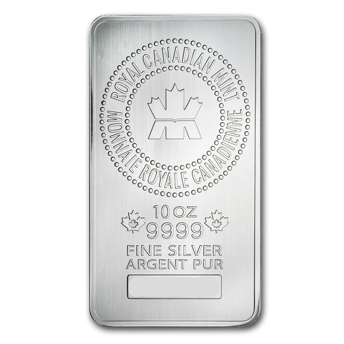10oz Royal Canadian Mint Silver Bar