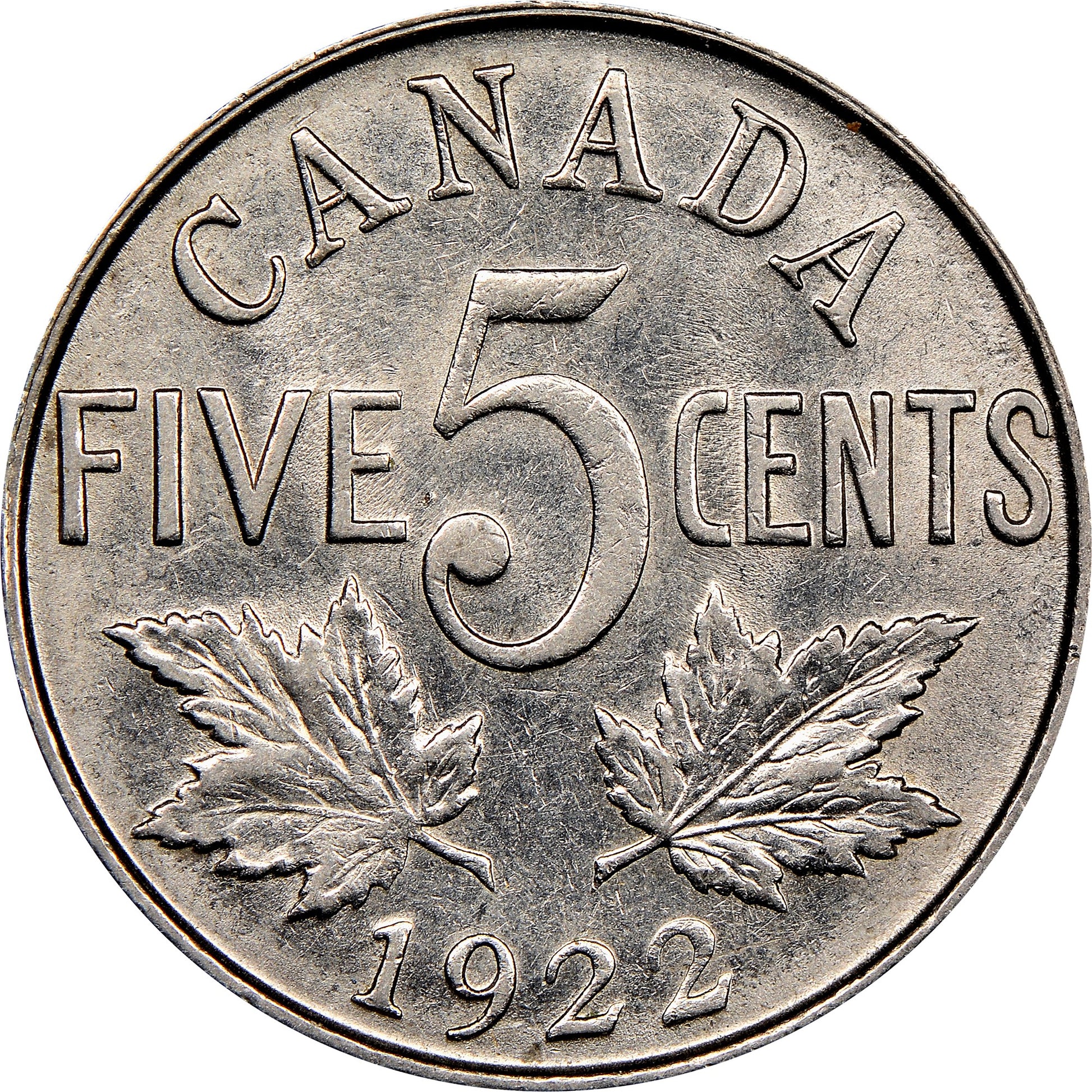 5 Cents Canadian - 1922