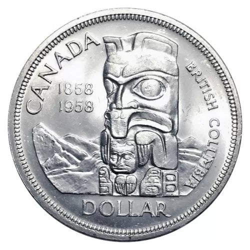 100th Anniversary Dollar Coin  - Founding of British Columbia 1958