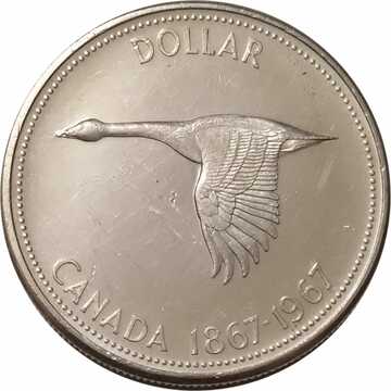 100th Anniversary of Canada Dollar Coin - 1967