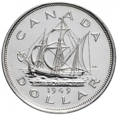 Accession of Newfoundland to Canada Dollar Coin - 1949