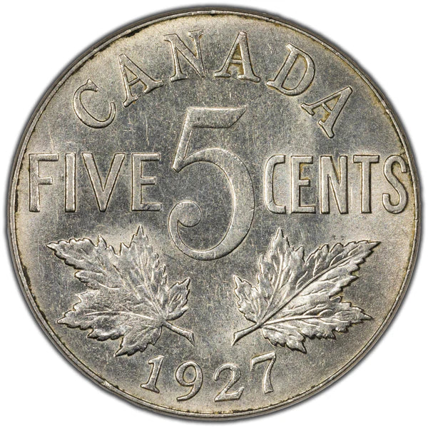 5 Cents Canadian - 1927